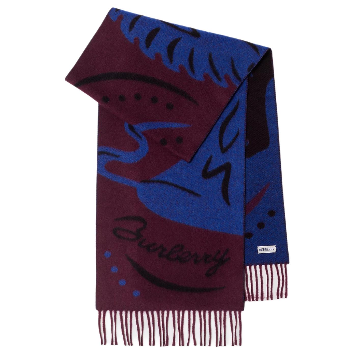 Шарф Burberry (бордовый)