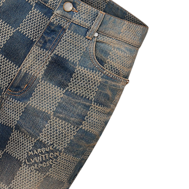 Мужские штаны Louis Vuitton (синие) — фото 5