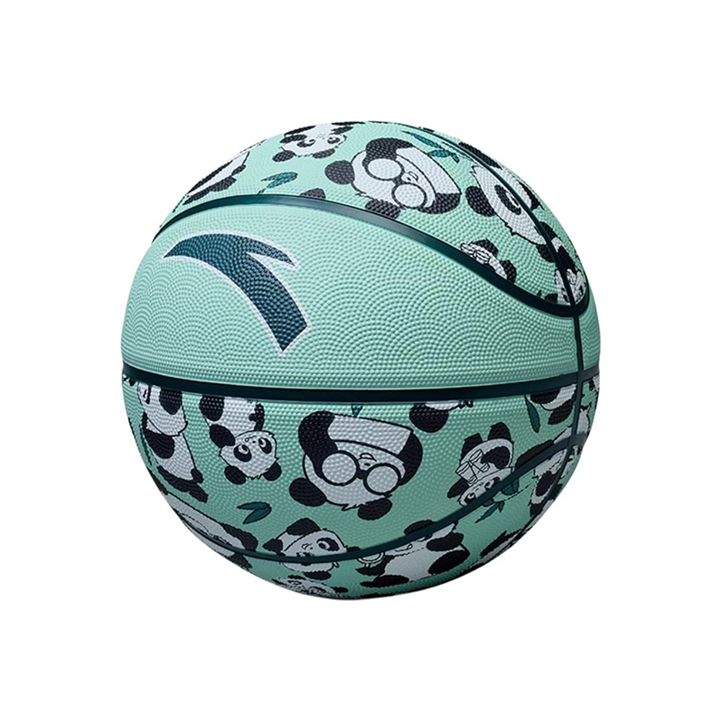 Anta Rubber Basketball Green Size 7 Ball Competition Street Training Unisex