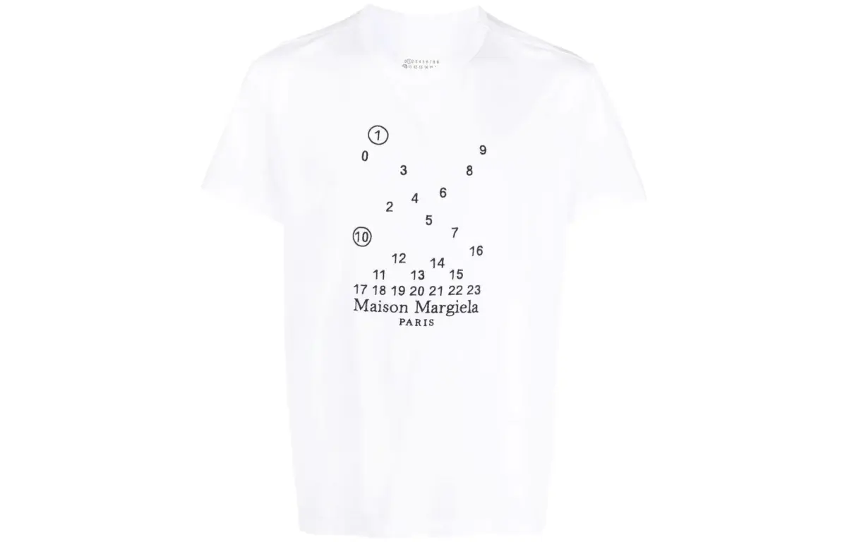 Maison Margiela Graphic Printed Crewneck T Shirt