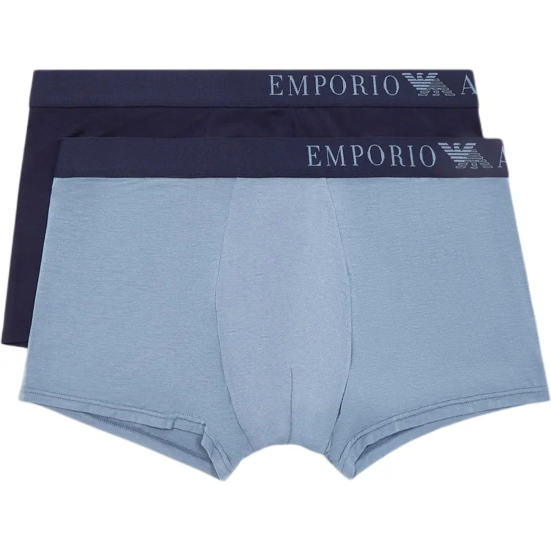 EMPORIO ARMANI Two pack Of Asv Soft touch Eco Viscose Boxer Briefs