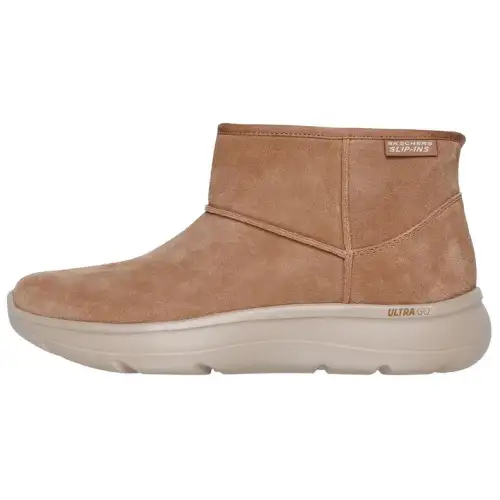 Skechers Slip Ins Comfortable Ankle Boots Women's Brown