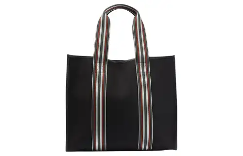 Loro Piana Canvas Tote Handbag Women's Black