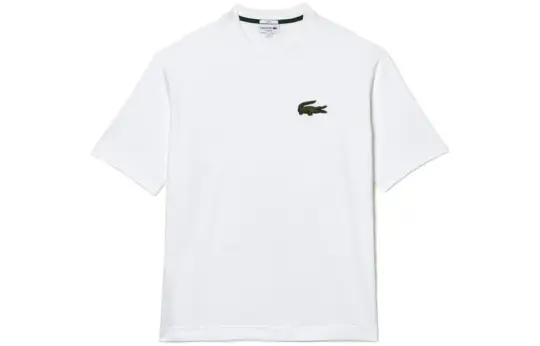 Lacoste logo-patch cotton T-shirt