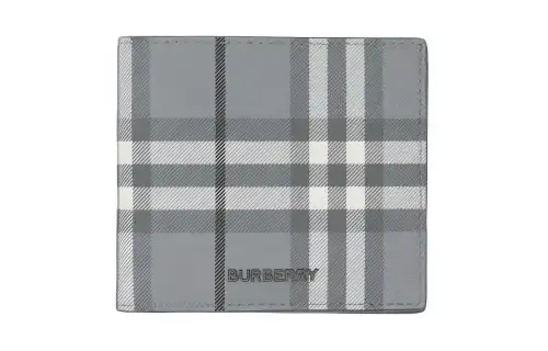 Burberry Canvas Wallet Men's Gray