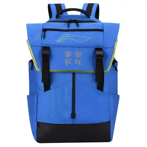 Li Ning Table Tennis Collection Polyester Sports Backpack Regular Unisex Crystal Blue