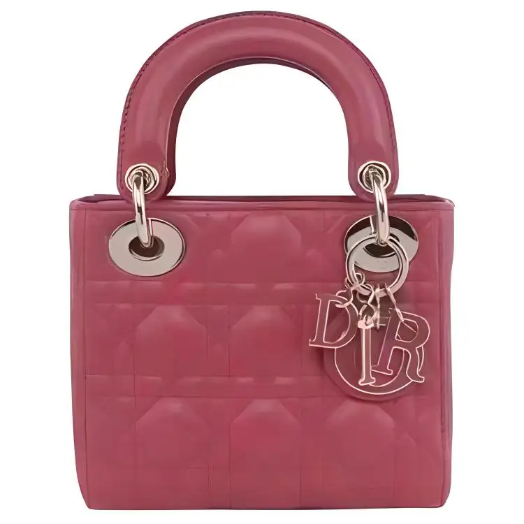 DIOR Lady Dior Sheepskin Handbag Shoulder Bag, Crossbody Bag, Handbag Mini Women's Hibiscus Pink