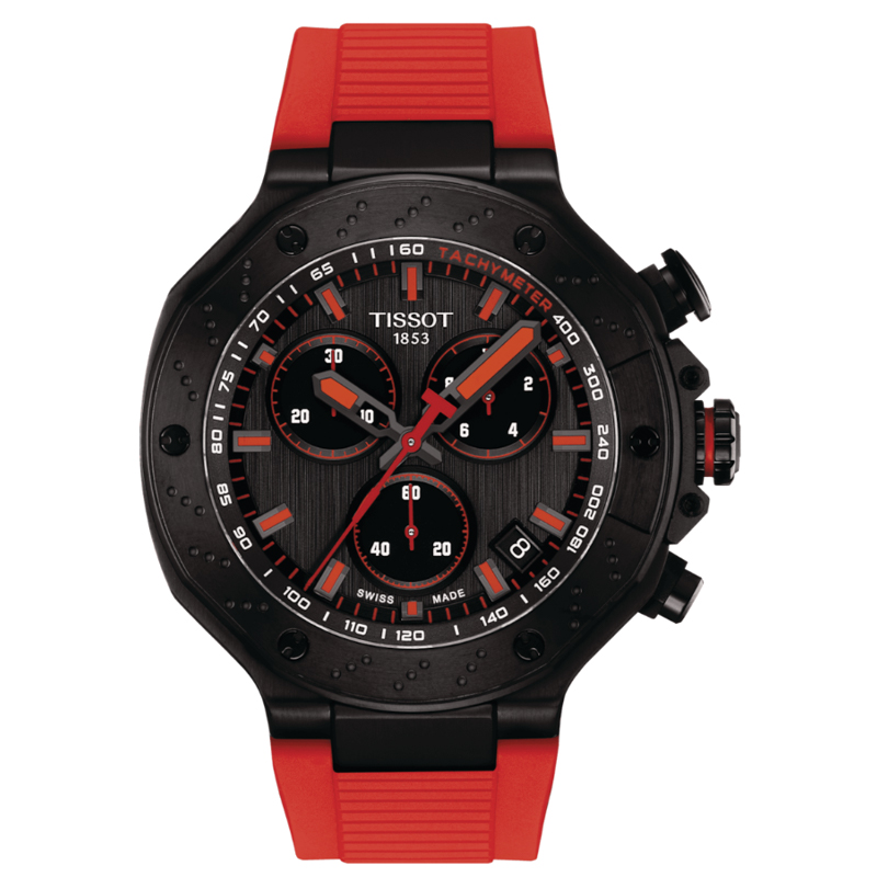 Мужские часы TISSOT T-Sport PVD (серые)