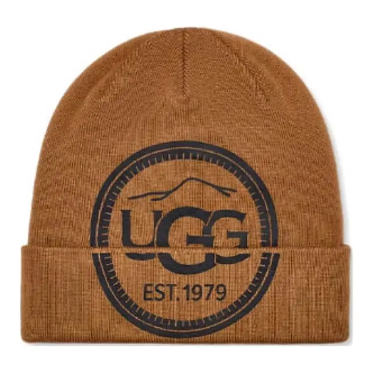 UGG Polyester Beanies Unisex Chestnut