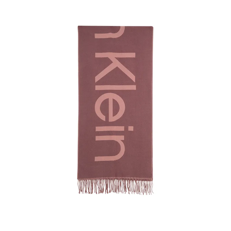 CALVIN KLEIN Knit Scarves Men's Burgundy Pink