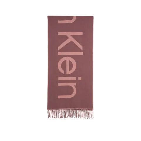 CALVIN KLEIN Knit Scarves Men's Burgundy Pink
