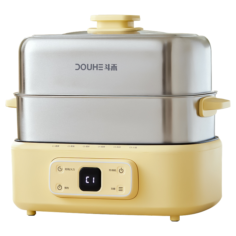 Douhe electric steamer stainless steel multi-function 18L household three-layer DH-ZG01