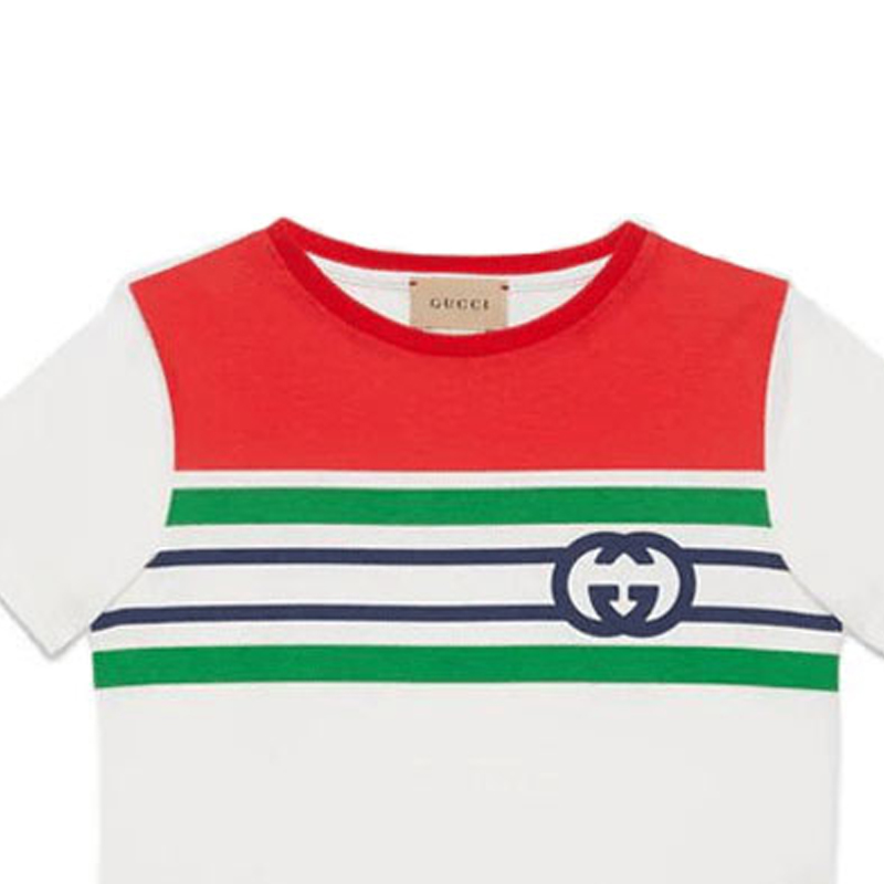 Детская футболка Gucci (белая) — фото 3
