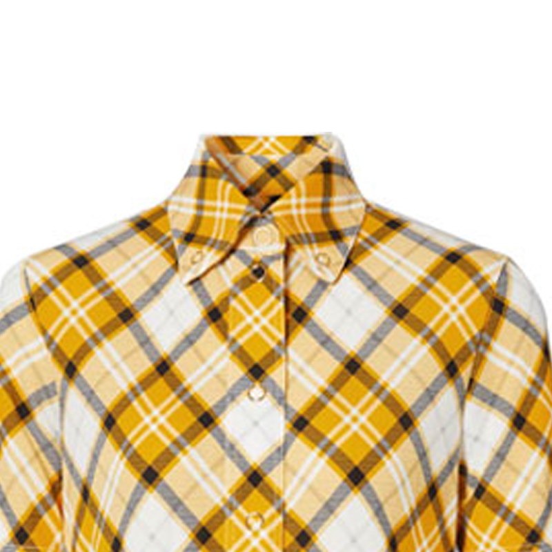 Женская рубашка Burberry (оранжевая) — фото 2