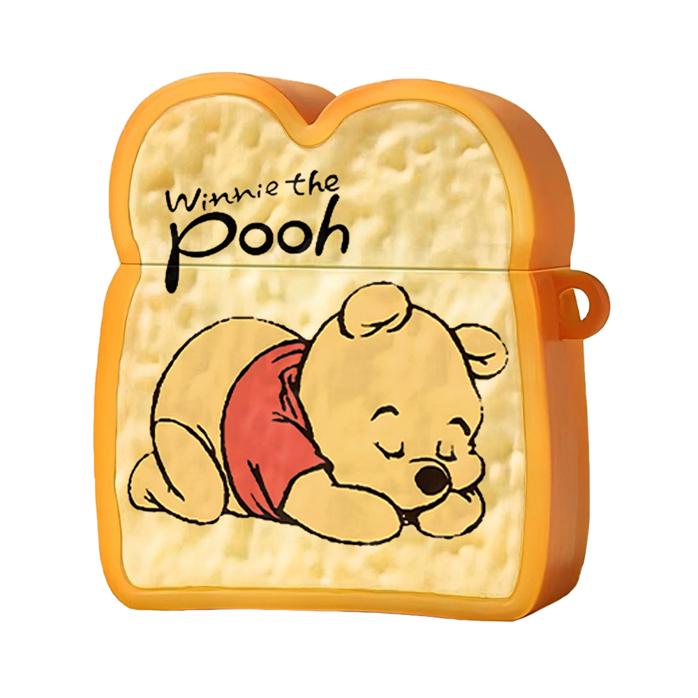Disney Disney suitable for Apple/apple airpods 2nd generation, 3rd generation pro 2nd generation silicone Winnie the Pooh cartoon toast bread anti-fall cartoon protection earphone case