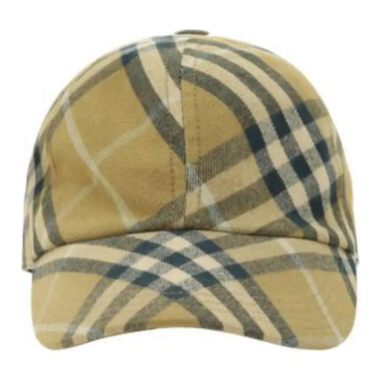Burberry Check Printed Baseball Cap