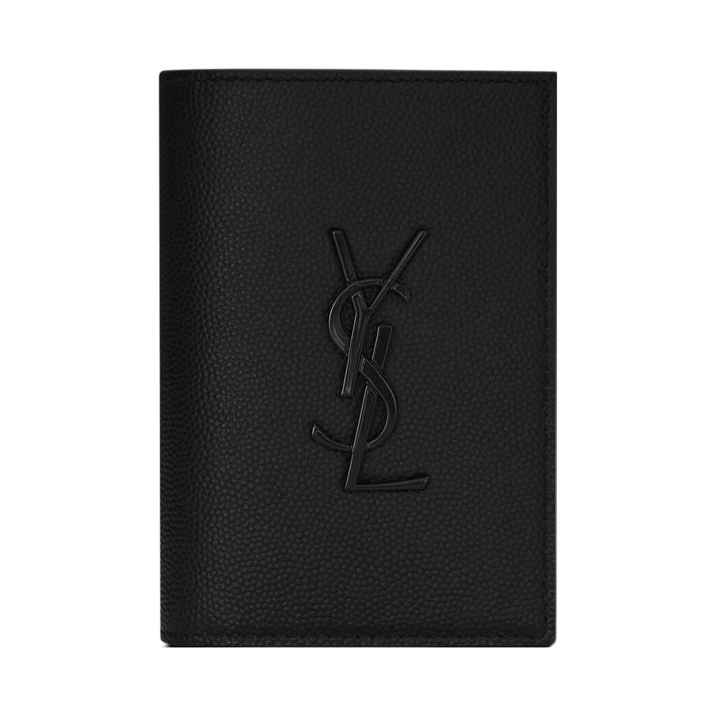 Мужской кошелек SAINT LAURENT YSL (черный)