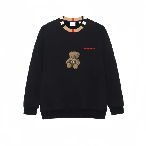 Burberry Long Sleeved Sweatshirt Unisex Black