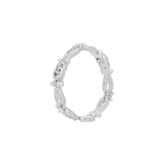 GUCCI Flora Diamond Rings Women's Silver