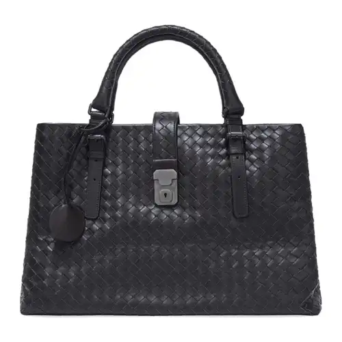 Bottega Veneta Without Strap Cow Leather Handbag Women's Dark Coffee