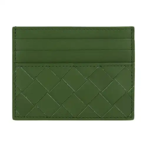 Bottega Veneta Calfskin Card Holder Men's Avocado Green