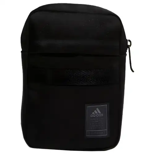Adidas Polyester Shoulder Bag Regular Unisex Black
