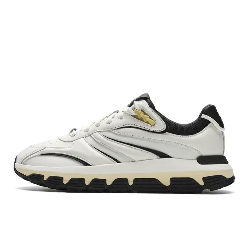 FILA Icona Abrasion Resistant Low top Casual Shoes Men's White Black
