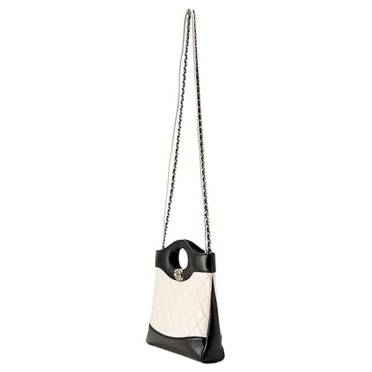 Женская сумка Chanel 31bag (черно-белая) — фото 3
