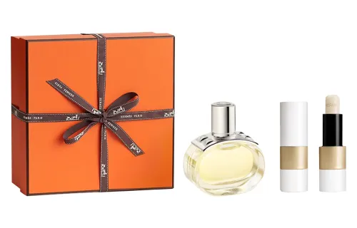 HERMES Lip balm, gift box, perfume, set, 30 ml, 60 ml, 100 ml, 3.5g