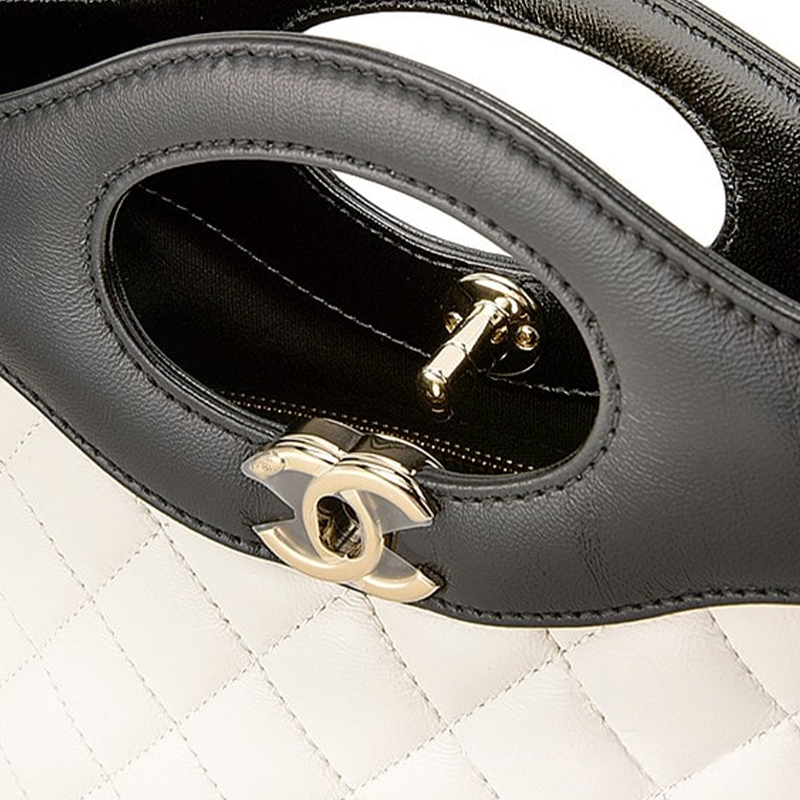 Женская сумка Chanel 31bag (черно-белая) — фото 6