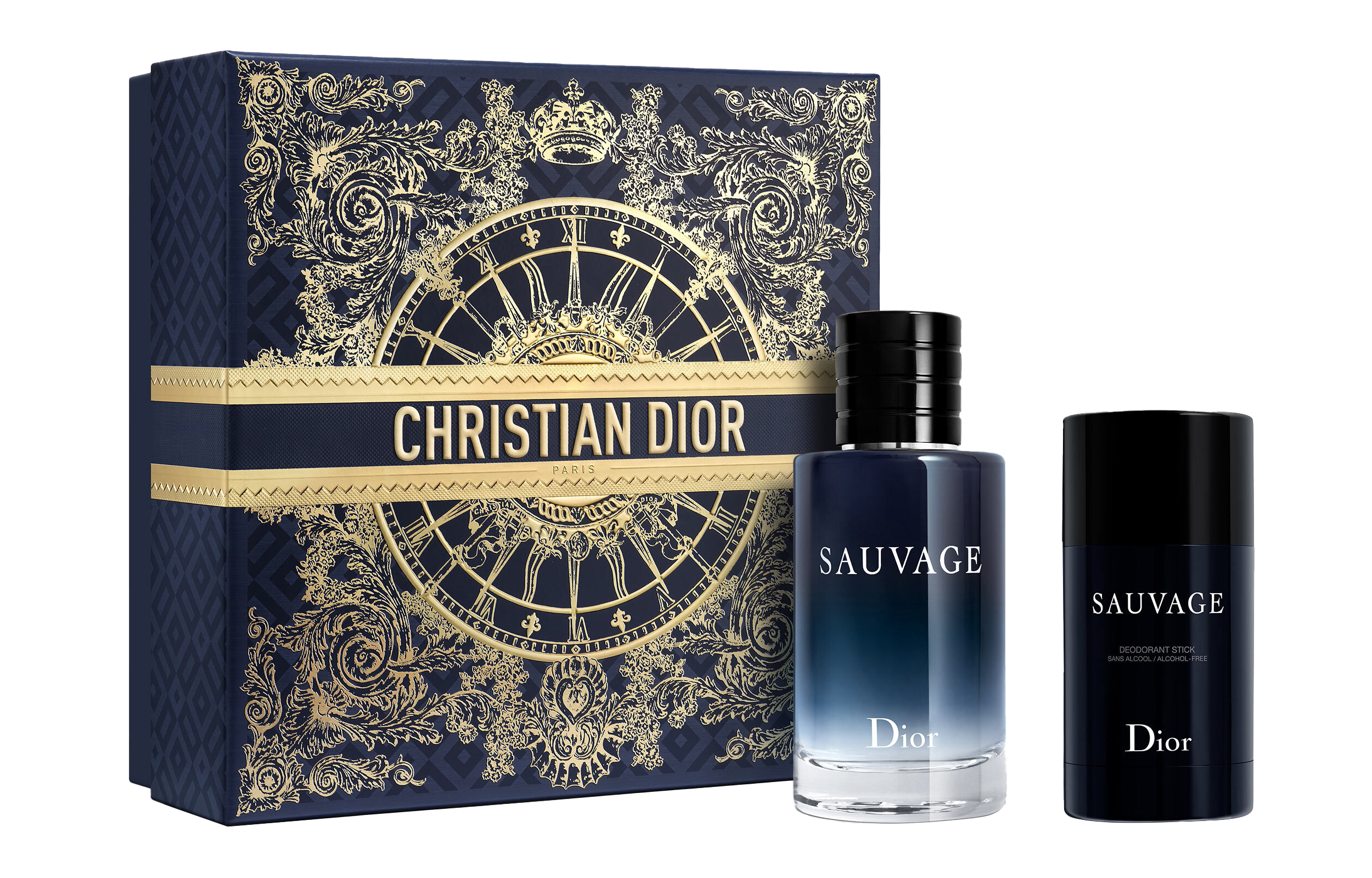 DIOR Men's antiperspirant with a light fragrance, perfume, set, lemon lavender gift box