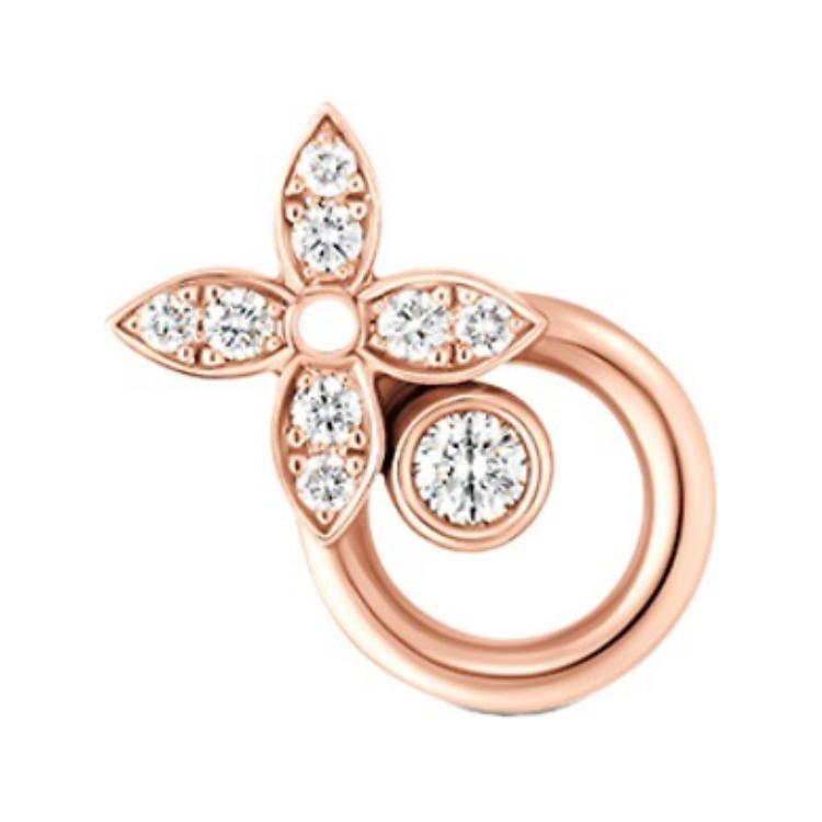 Женские серьги Louis Vuitton IDYLLE BLOSSOM (розовое золото)