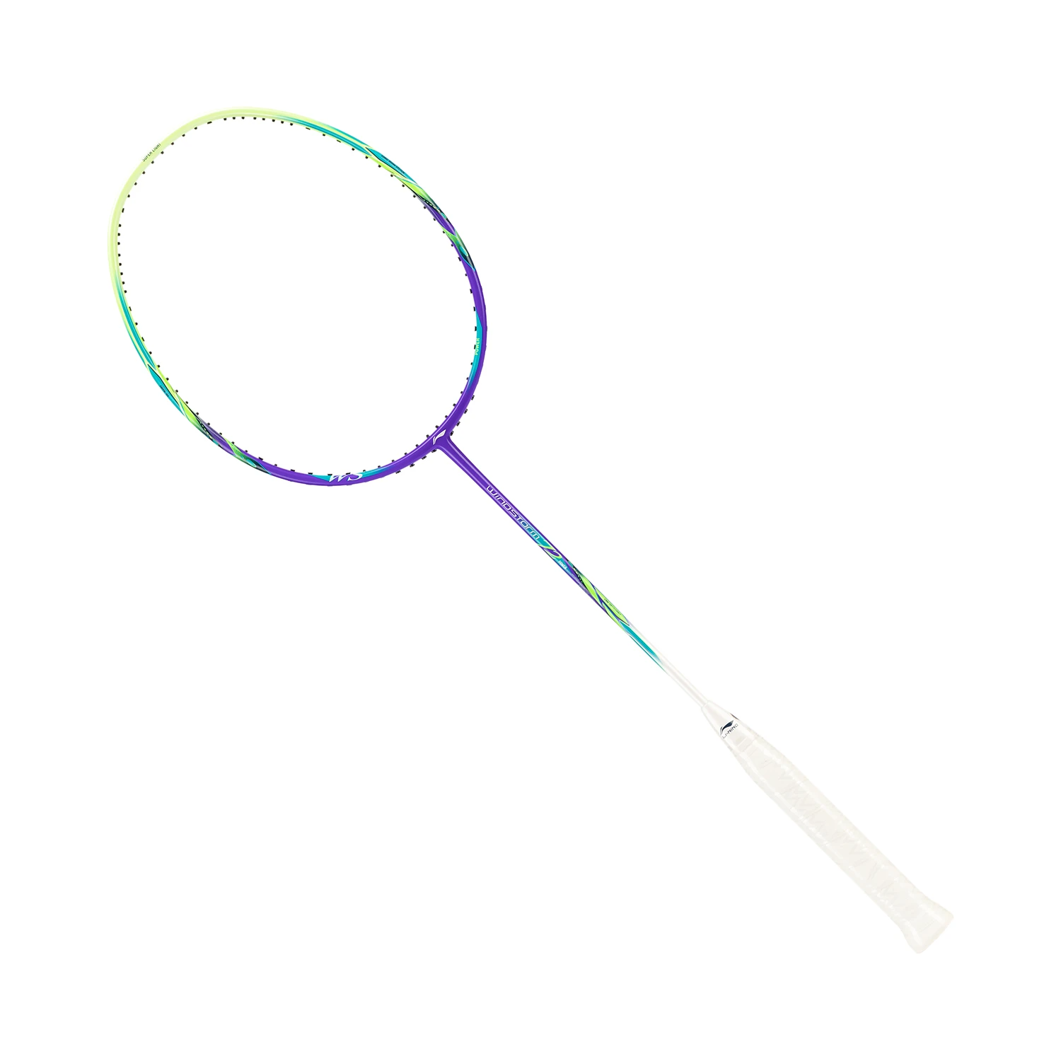 Li Ning Storm WS72 Full Carbon Badminton Rackets Offensive Type Heavy Head, Stiff Shaft Professional 6U/G6