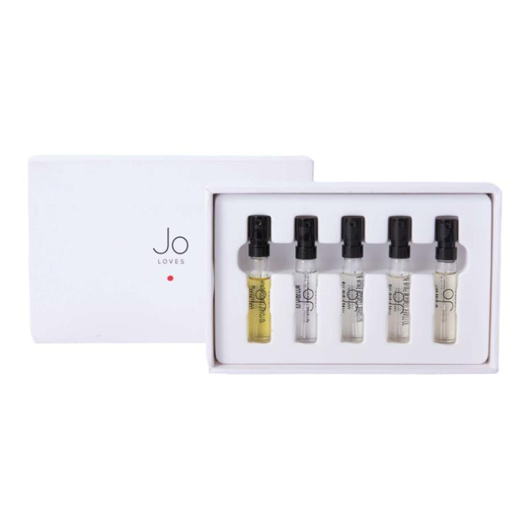 JO LOVES Beloved Thai Mango White Rose Box Perfume Sample Set Eau De Toilette Cedar Wood Vetiver 2ml*5