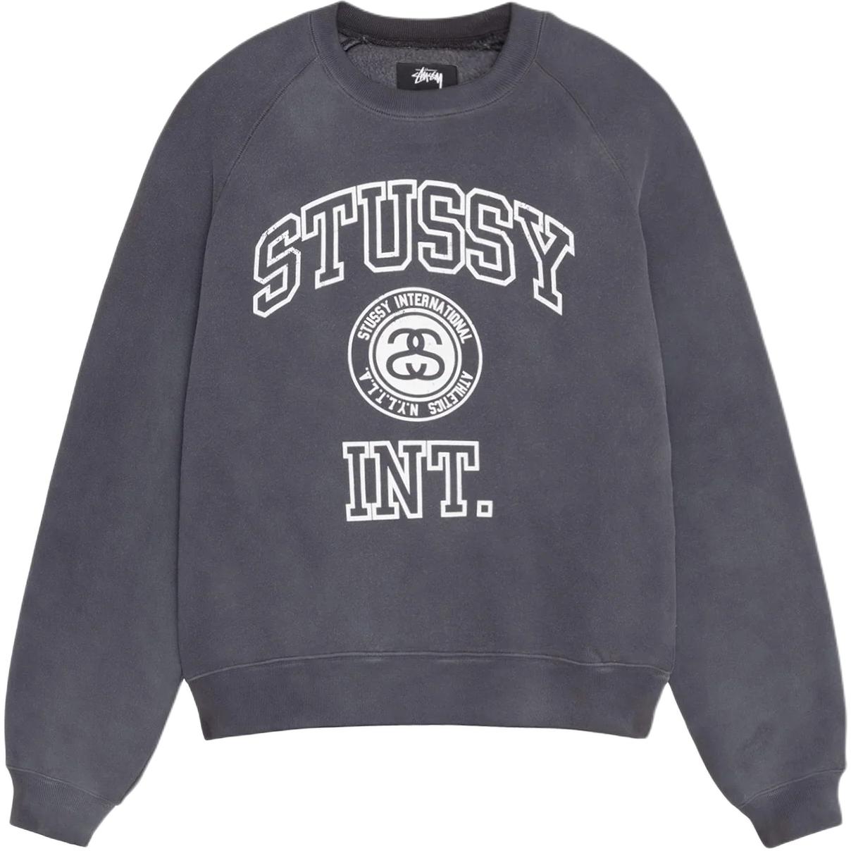 Свитшот Stussy Raglan Crew (серый)
