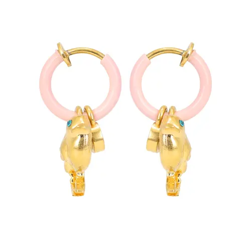 GUCCI Metal, Enamel Earrings Women's