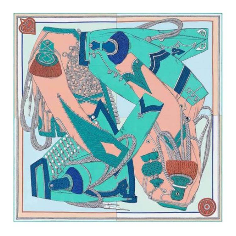 Шарф Hermes (разноцветный)