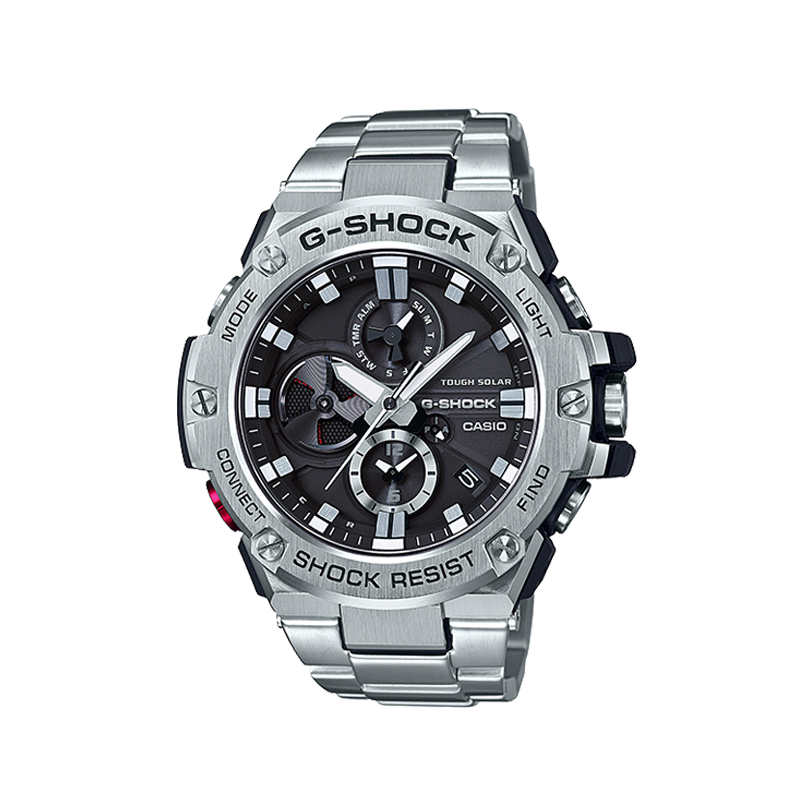 Мужские часы Casio CASIO G-STEEL- (стальные с черным циферблатом)