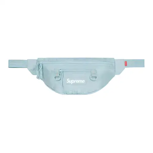 Supreme SS19 Nylon Sling Bag, Fanny Pack Unisex Ice Blue