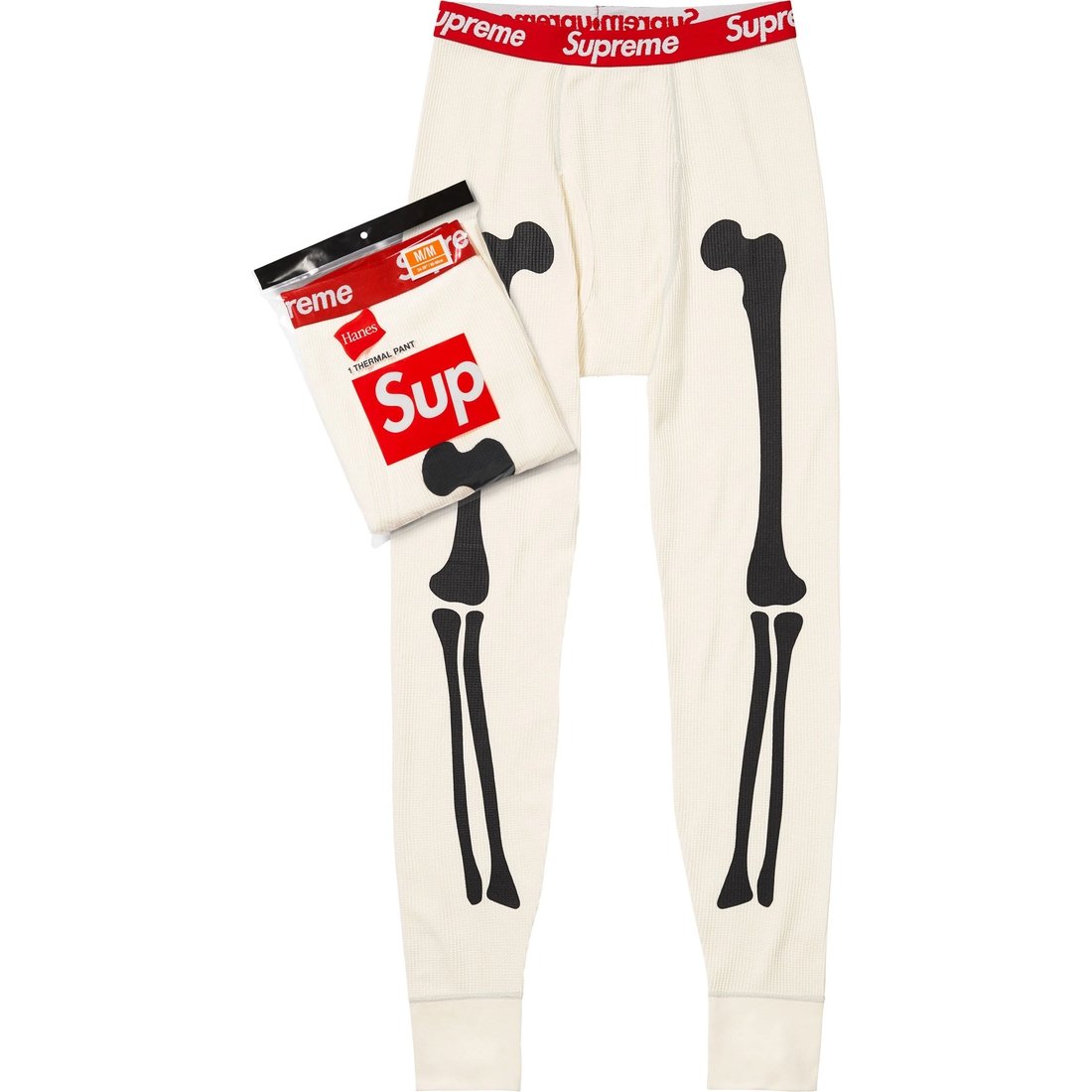 Supreme x Hanes FW24 WEEK9 Bones Thermal Pant оригинал, купить с