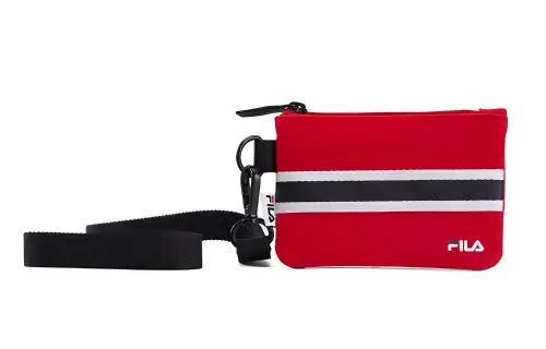 FILA Pu Wallet Coin Purse Regular Unisex Red