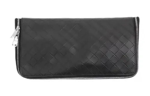 Bottega Veneta Leather Toiletry Bag Men's Black