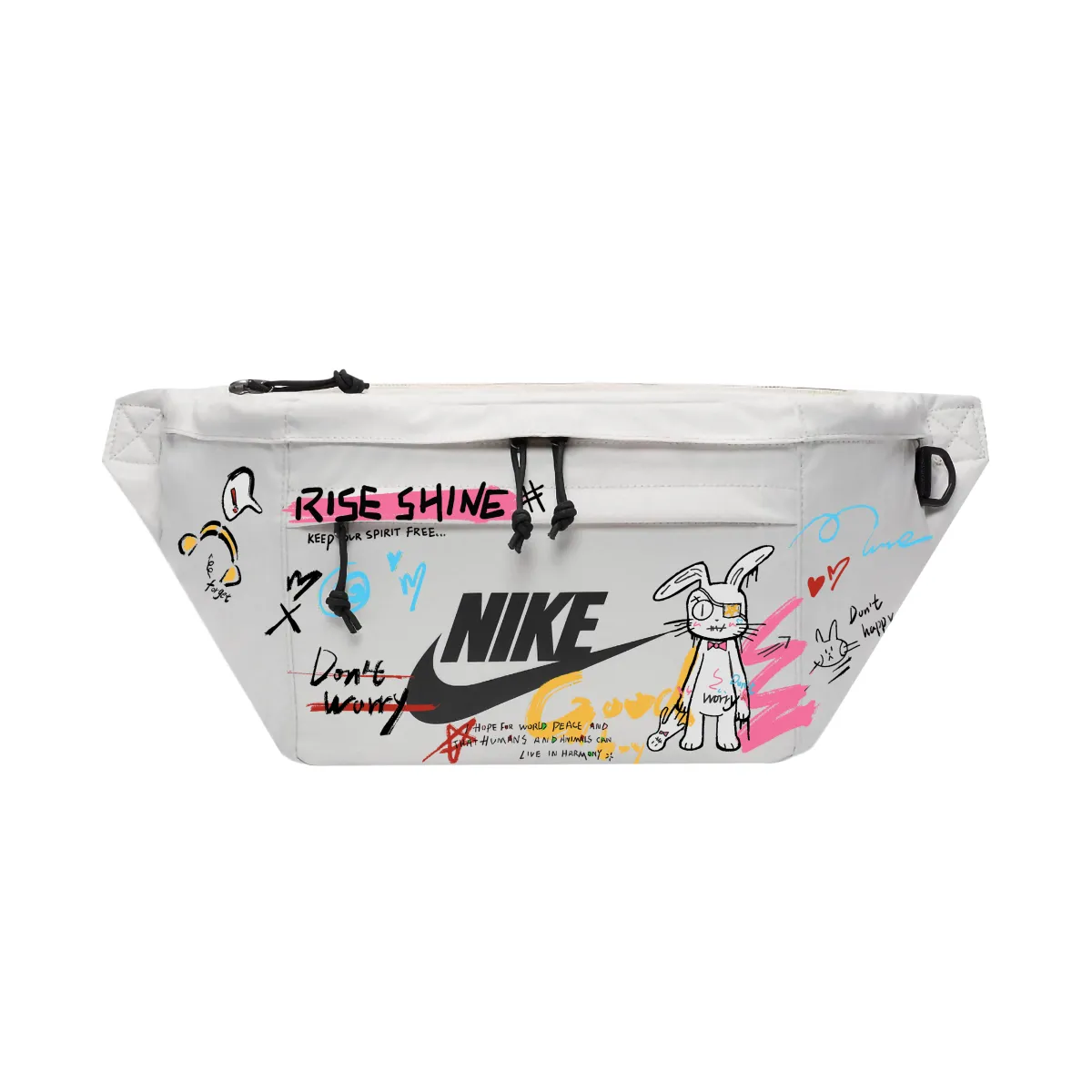 Nike Fabric Shoulder Bag, Crossbody Bag, Sling Bag, Fanny Pack Regular Unisex Light Bone