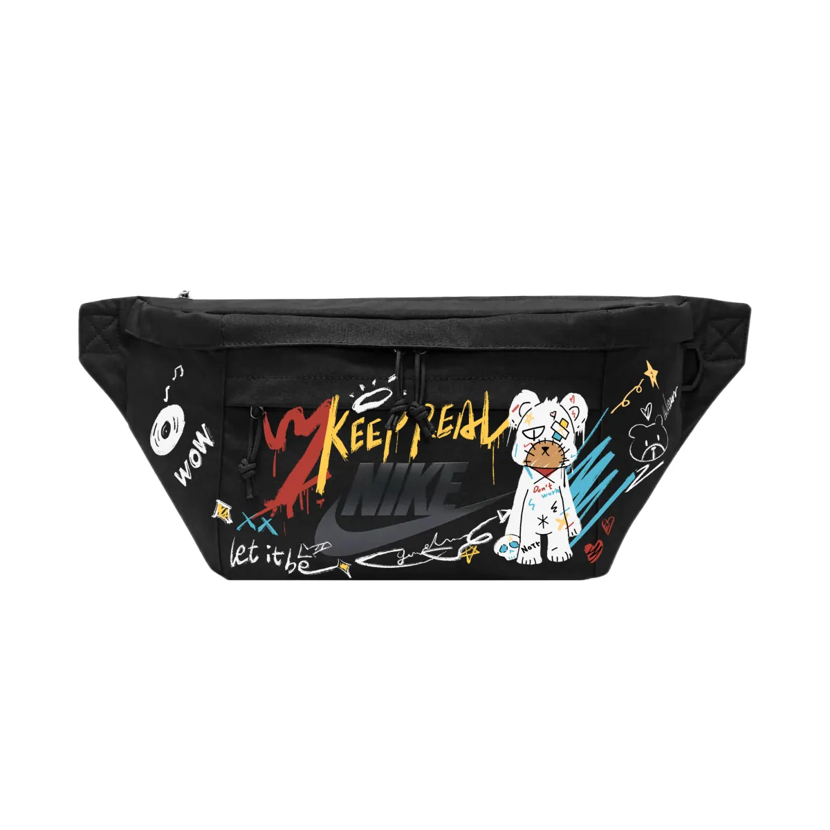 Nike Fabric Messenger Bag, Fanny Pack, Sling Bag Regular Unisex Black