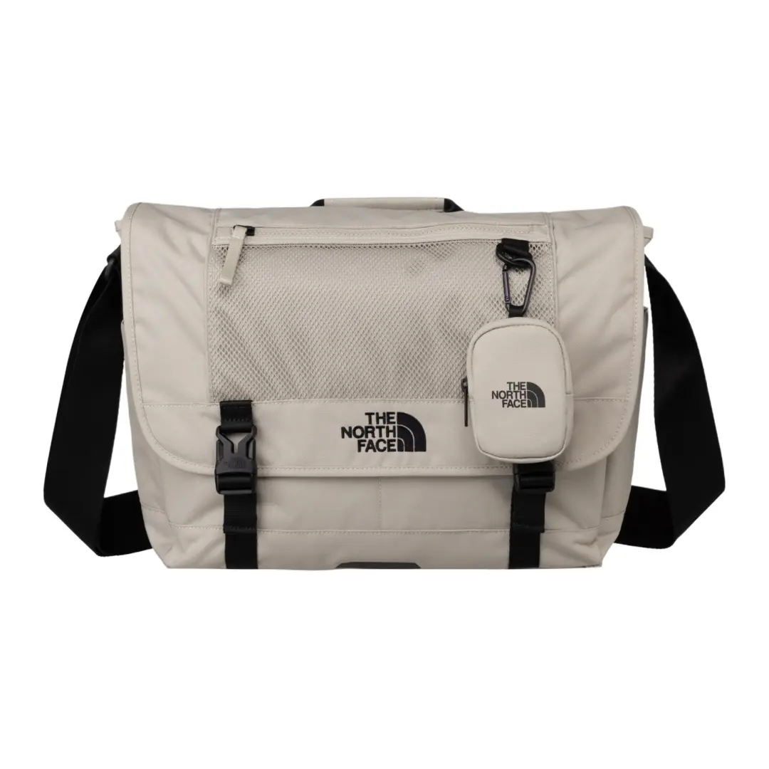 THE NORTH FACE 15L Messenger Bag, Shoulder Bag, Crossbody Bag, Outdoor Bag Polyester Light Beige Unisex