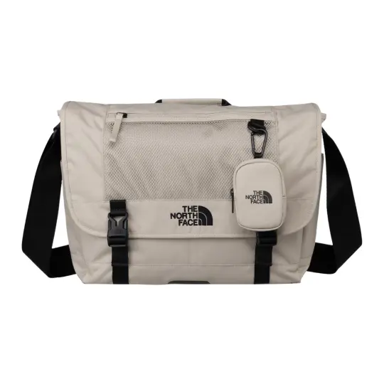 THE NORTH FACE 15L Messenger Bag, Shoulder Bag, Crossbody Bag, Outdoor Bag Polyester Light Beige Unisex