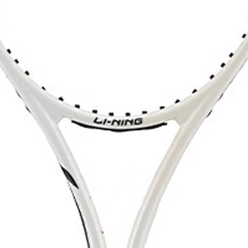 Li Ning 270g 645cm² Pearl White Unisex STD High Elasticity Carbon Fiber Tennis Rackets
