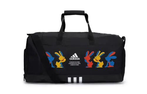 Adidas, capacious one-shoulder bag wet and dry separation, travel bag, big black sports bag for men and women, custom-made, for beloved