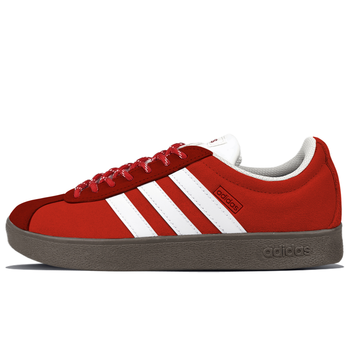 【Индивидуальные кроссовки】 adidas neo vl court 2.0 абсурдно окончательное окончание химин винтаж нескользящие Износостойкий с низким вырезом панель обувь мужские и женские фасон унисекс Бордо красный