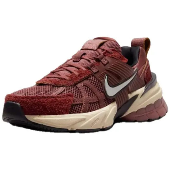Nike V2K Run Anti Slip Wear Resistant Low Top Running Shoes Women's Red